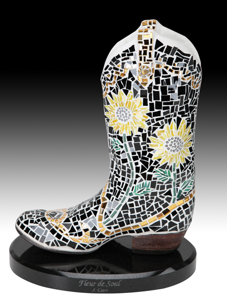 Fleur de Soul mosaic sculpture